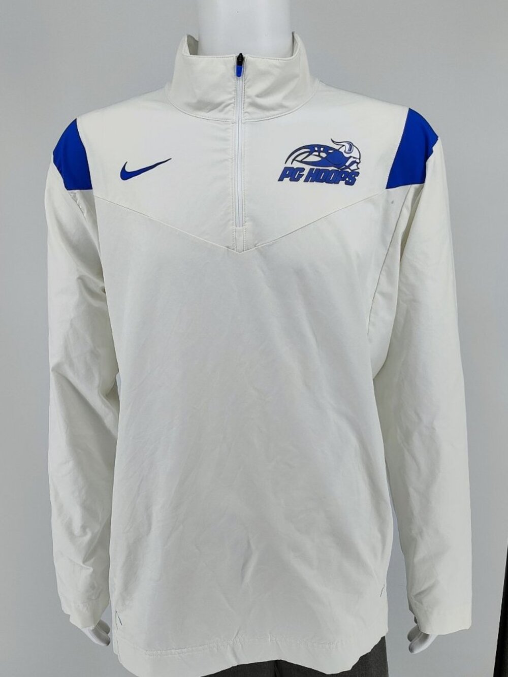 Nike Pleasant Grove High School Viking Blue and White Coaches' Vented Jacket -XL